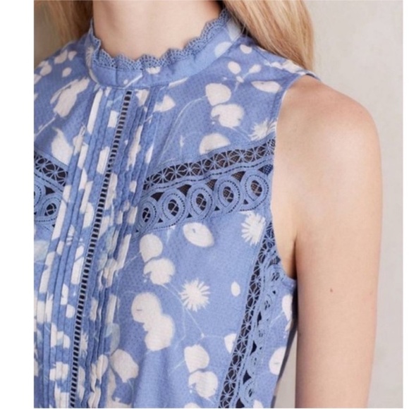 Anthropologie Vanessa Virginia Marissa Floral Top Size 12 - Picture 2 of 9